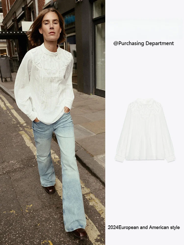 

Модная женская одежда с длинным рукавом и вышивкой цветами, новинка осени 2025 года, этнический сценический костюм, традиционное ханьфу