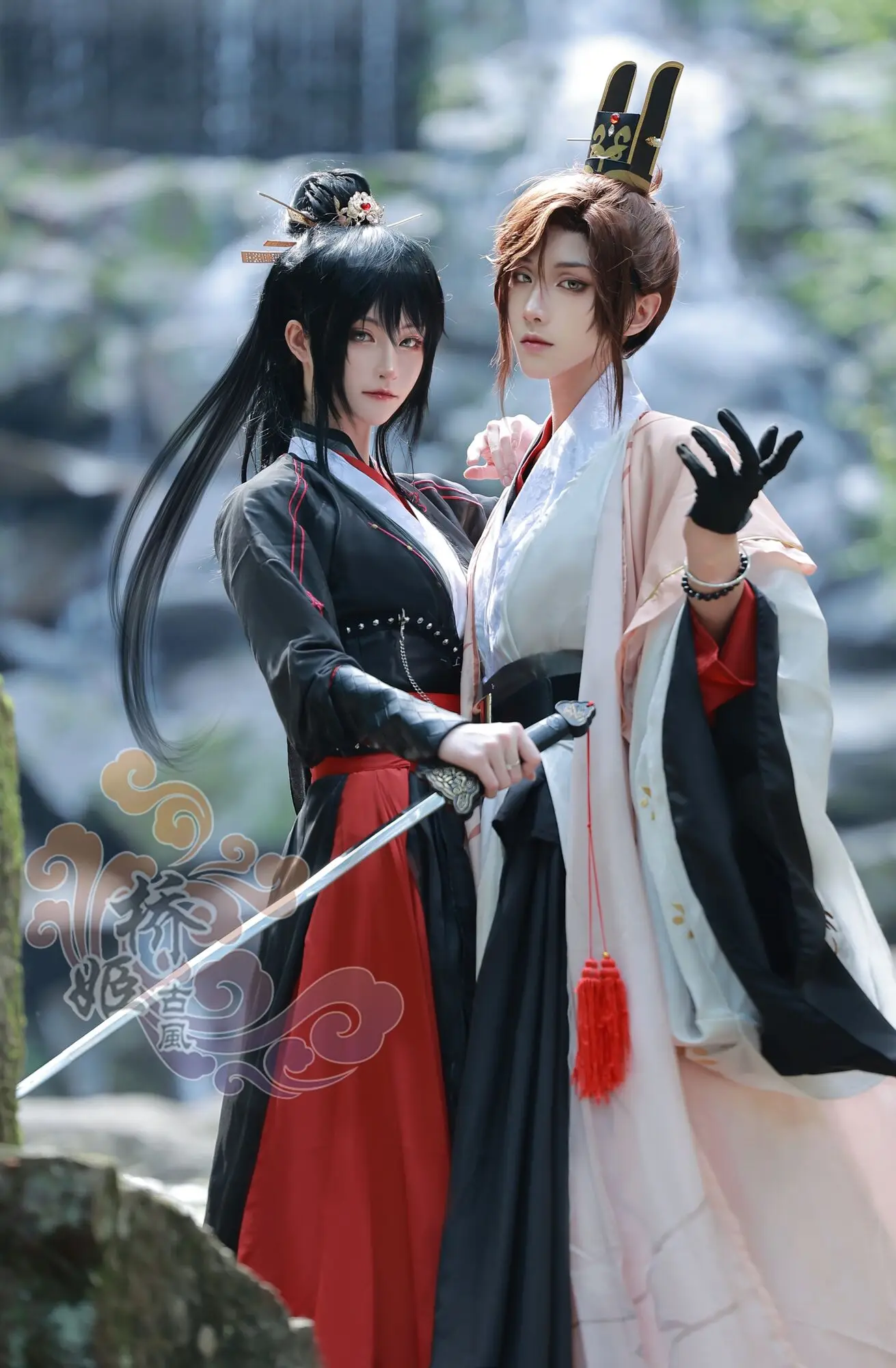 Code Name: Yuan A Chan Cos Suit Hanfu Suit A Chan Cosplay Ancient Style Men's Full Set Cosplay Costume Han Fu Hallwoeen