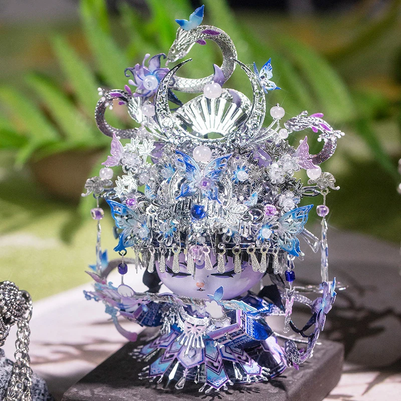 

Металлическая 3D-головоломка DIY: Мини-модель здания национального меньшинства Мяо, сборный конструктор-пазл для девочек, подарок на день рождения