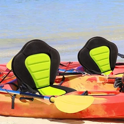 Kayak Seat Removable Boat Backrest Non-Slip SeatThick Padded Canoe Seat with High Backrest 4 Adjustable Straps and Hooks