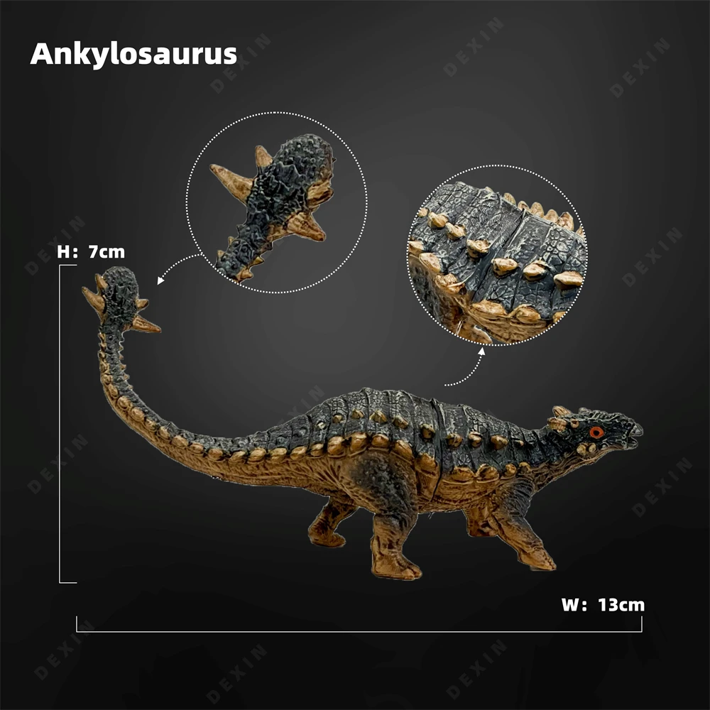 New Jurassic ankylosaurus Jurassic Park Movie Static Model Animal Decoration Collect Halloween Christmas Birthday Gift Kids Toy