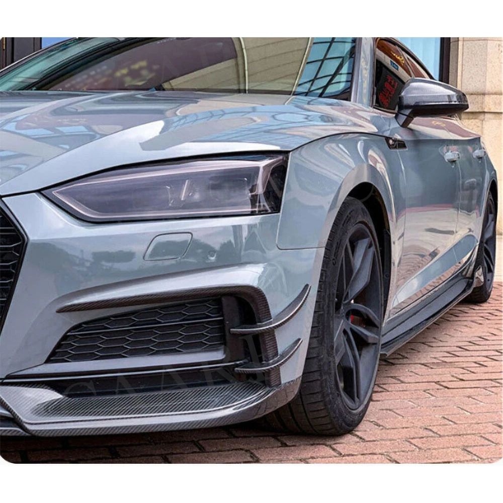 

for Audi A5 Sline S5 2012-2016 Carbon Fiber Front Fog Lamp Bumper Moulding Trims FRP Bumper Decoration Car Accessories