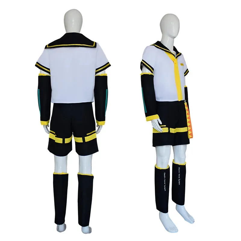 2025 aaa Rin Len Halloween Uniform Cosplay Complete Costumes sets Tops+Shorts women men Customized