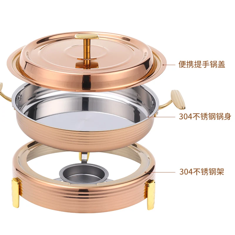 Verdickter Hot Pot-Topf aus Edelstahl