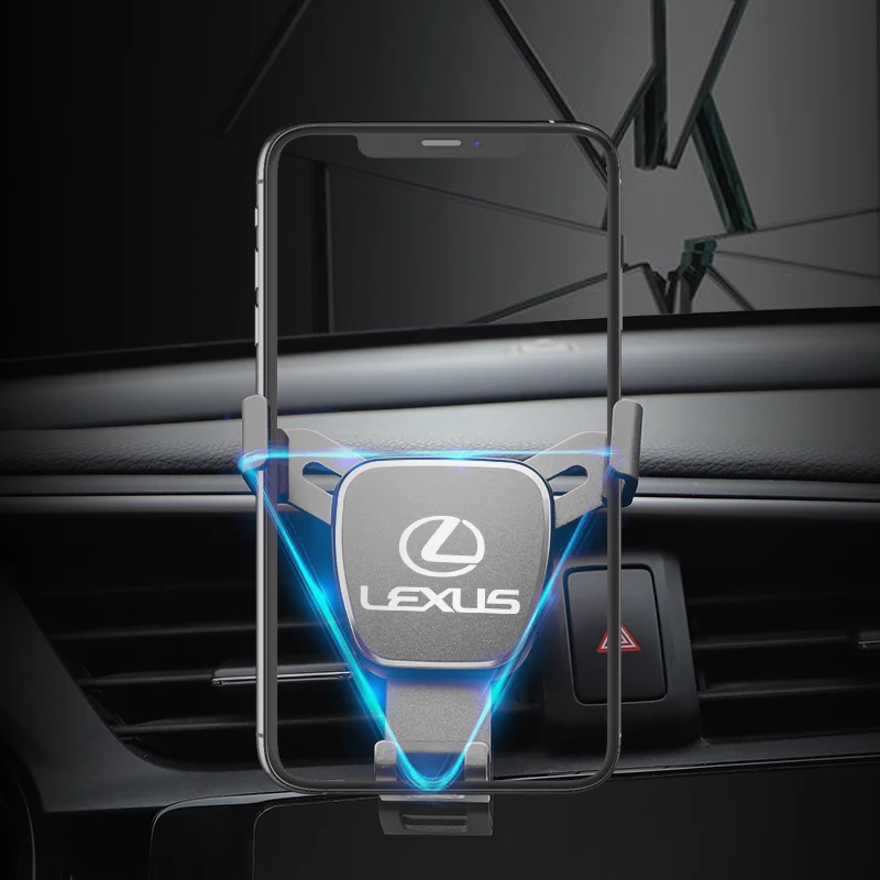 1 قطعة حامل هاتف السيارة الجاذبية الاستشعار تنفيس الهواء حامل اكسسوارات لكزس F SPORT GX460 Ct200h IS250 ES 220D IS200 Fsport GS