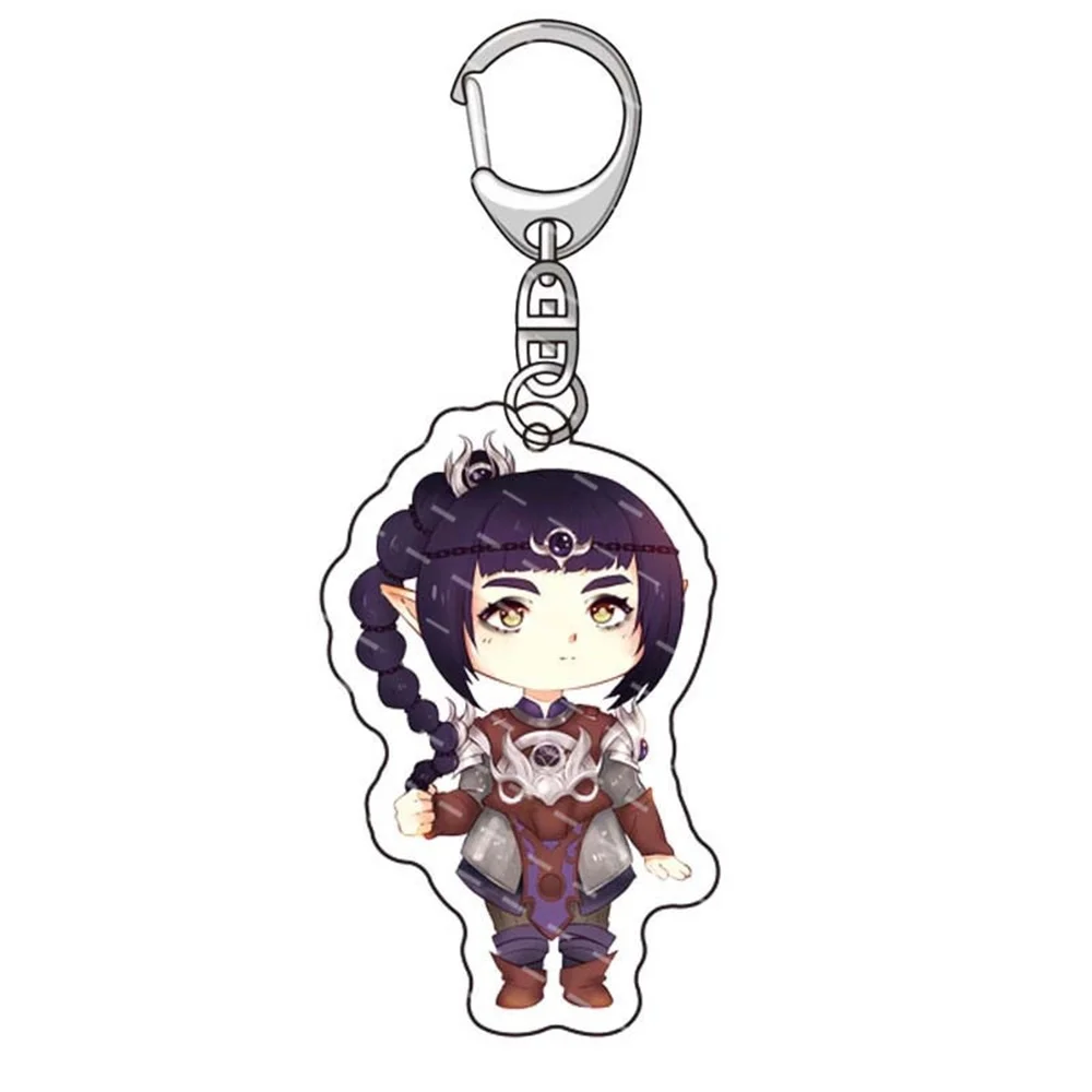 Hot Anime Figures Game Baldur\'s Gate3 Acrylic Keychain Anime Cosplay Astarion Gale Lae\'zel KeyChain Fans Prop Gift  Pendant