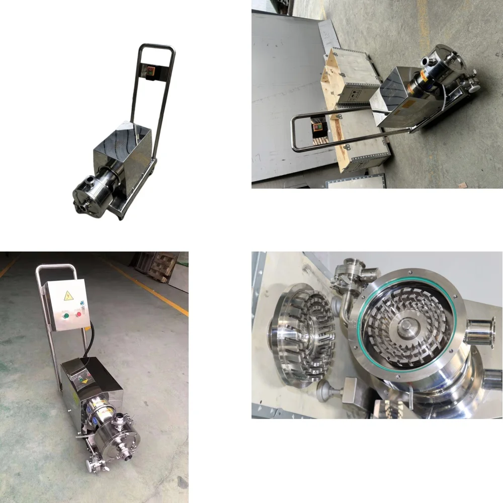 

Food Grade Stainless Steel 304 316L Mobile Single Stage Emulsifier Pump High Shear Inline Mixing Pump for Ice Cream for