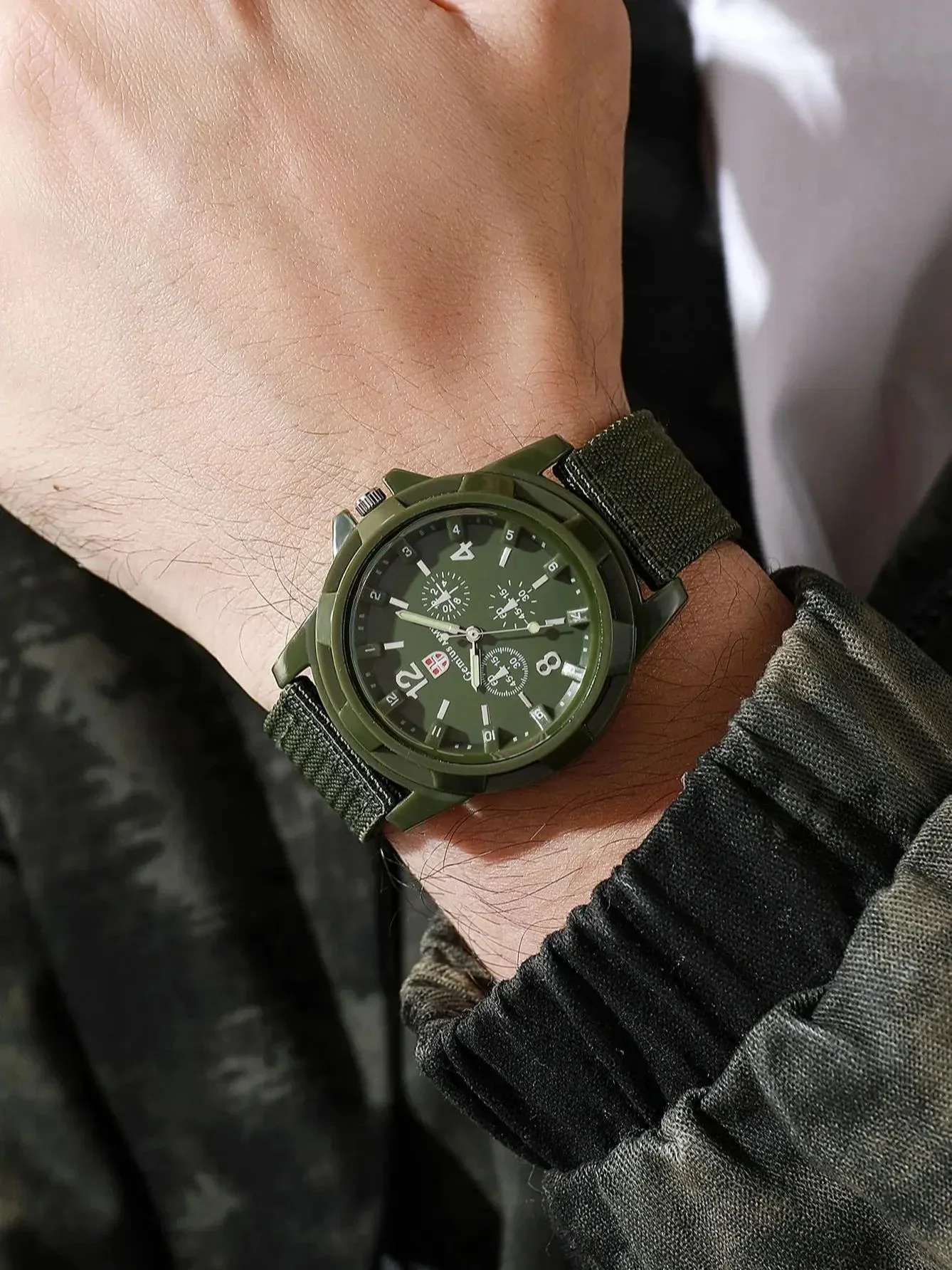 Montre de sport militaire pour hommes, bracelet en Nylon décontracté, montre-bracelet à Quartz décontractée, horloge Reloj Hombre (sans boîte)