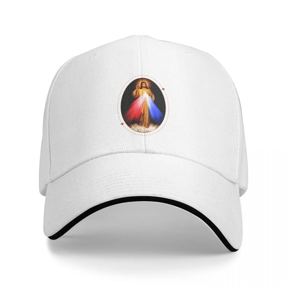 The Divine Mercy, Jesus I trust in You, Saint Faustina, Divine Mercy Baseball Cap Rugby custom Hat Ladies Men's