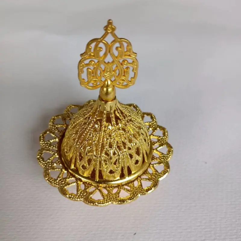 Creative Middle East Arabian Golden Tower incense burner manufacturers original thermal insulation and anti-scald incense metal