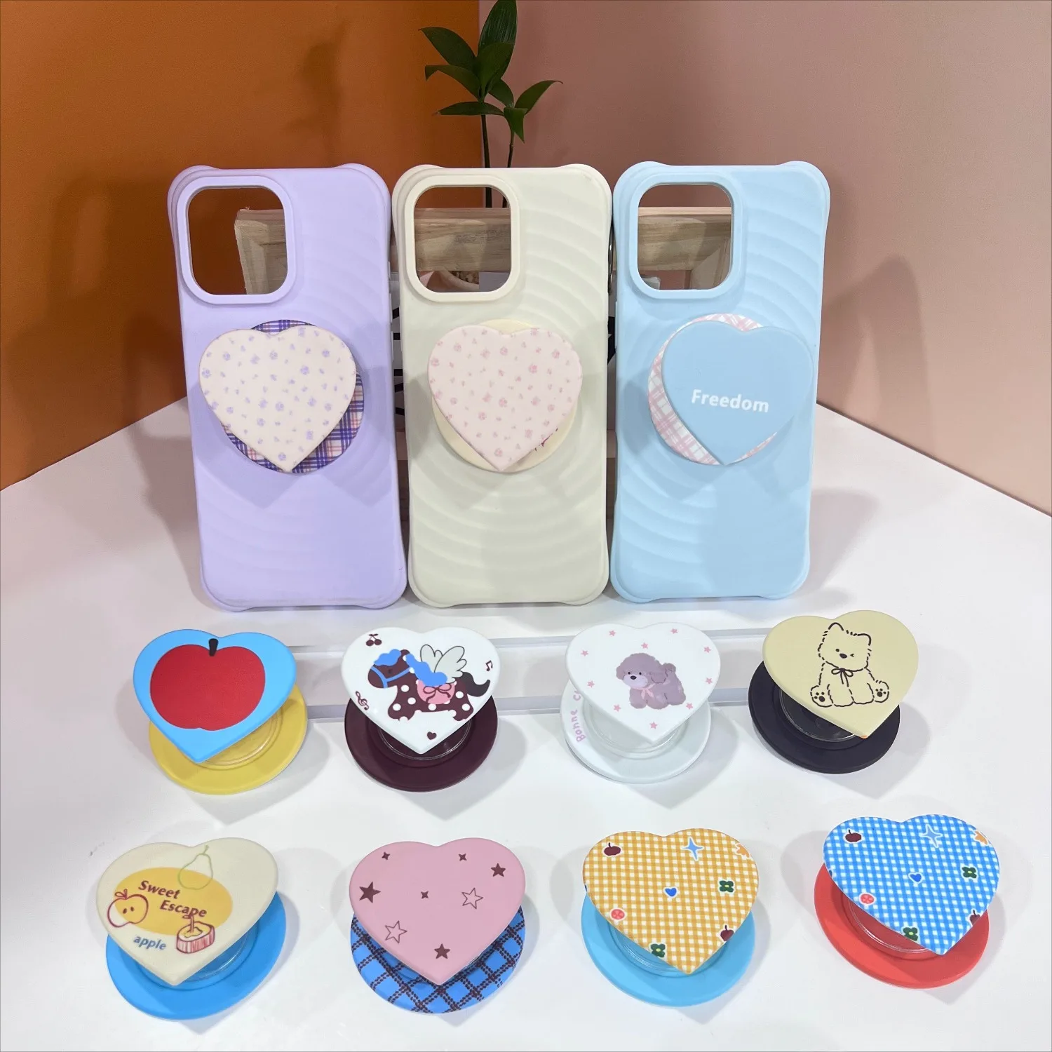 Nuevo Soporte Magnético Universal con Forma de Corazón y Función de Soporte para Celular, Compatible con iPhone 17, 16, Samsung y Google