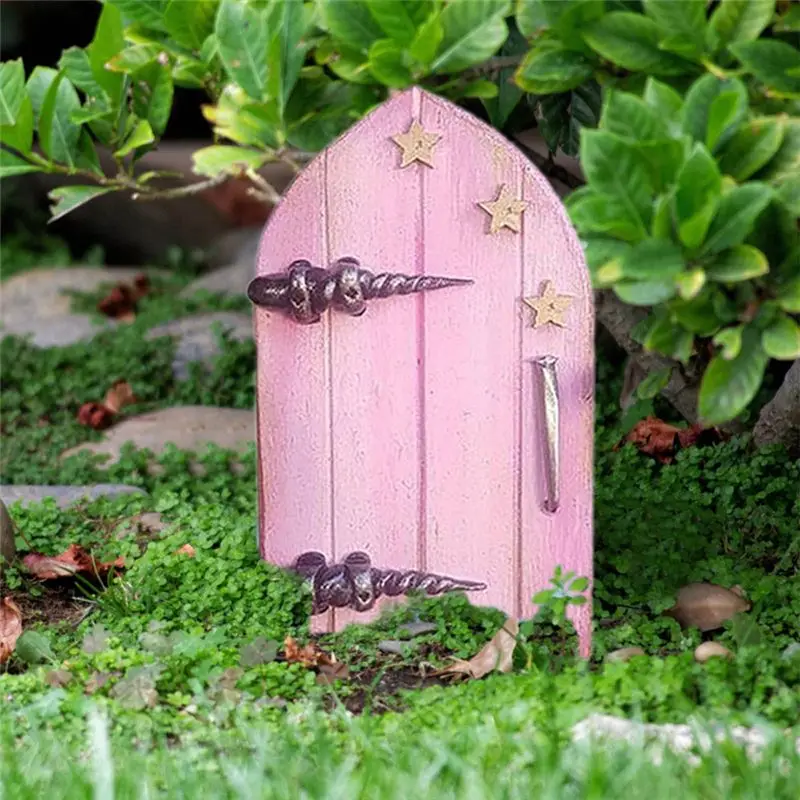 A67P-Fairy Doors For Trees Outdoor & Tree Trunk, Mini Fairy Doors For Kids Room Decor, Miniature Door Fairy House Door