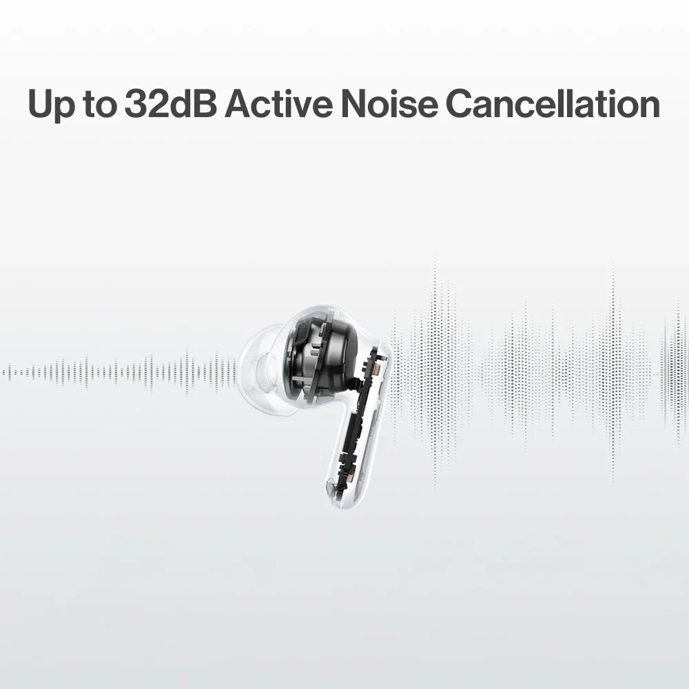OnePlus Nord Buds 3 TWS Earphone Bluetooth 5.4 32dB Active Noise Canceling ANC 43h Battery Life BassWave 2.0 Google Fast Pair