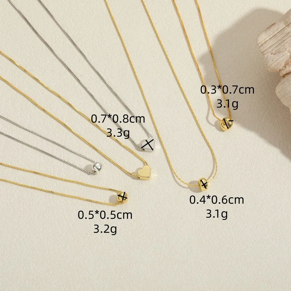 Hot-selling love simple fortune Doudou shape accessories necklace pendant atmospheric gentle confidence pendant