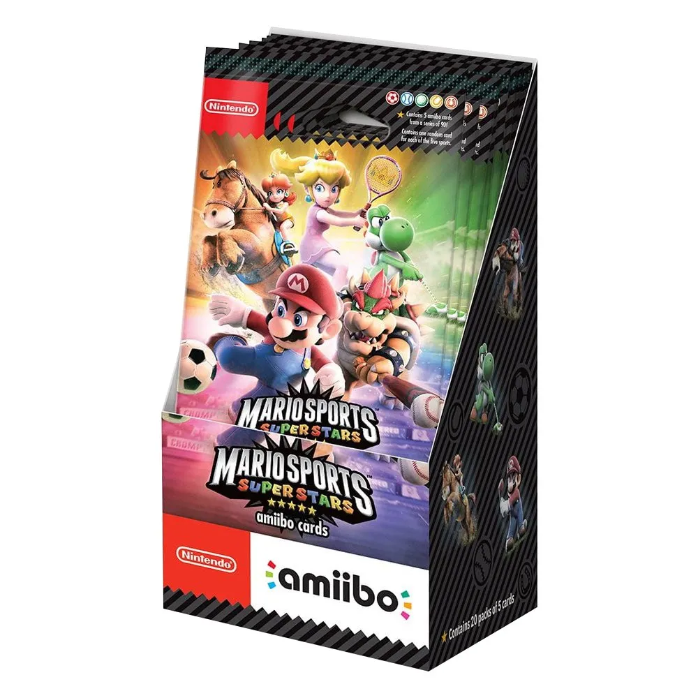 Nintendo Switch Mario Sports Superstars karty Amiibo-paczka 5 kart-pudełko z niespodzianką