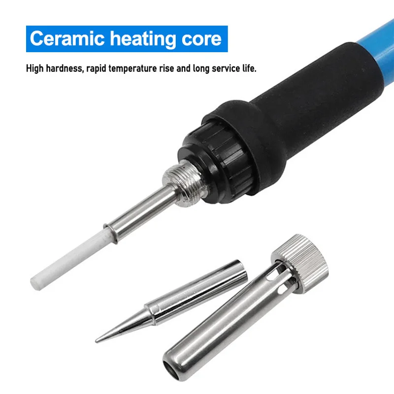 60W Soldering Iron Adjustable Temperature Electric Solder Iron Rework Station Mini Handle Heat Pencil Welding Repair Tools