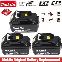 Makita Original 18V Makita 6000mAh Lithium ion Rechargeable Battery 18v drill Replacement Batteries BL1860 BL1830 BL1850 BL1860B