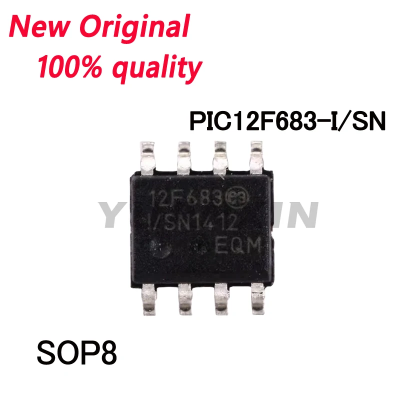 5/PCS New Original PIC12F683-I/SN PIC12F683 SOP8 8-bit flash microcontroller chip  In Stock