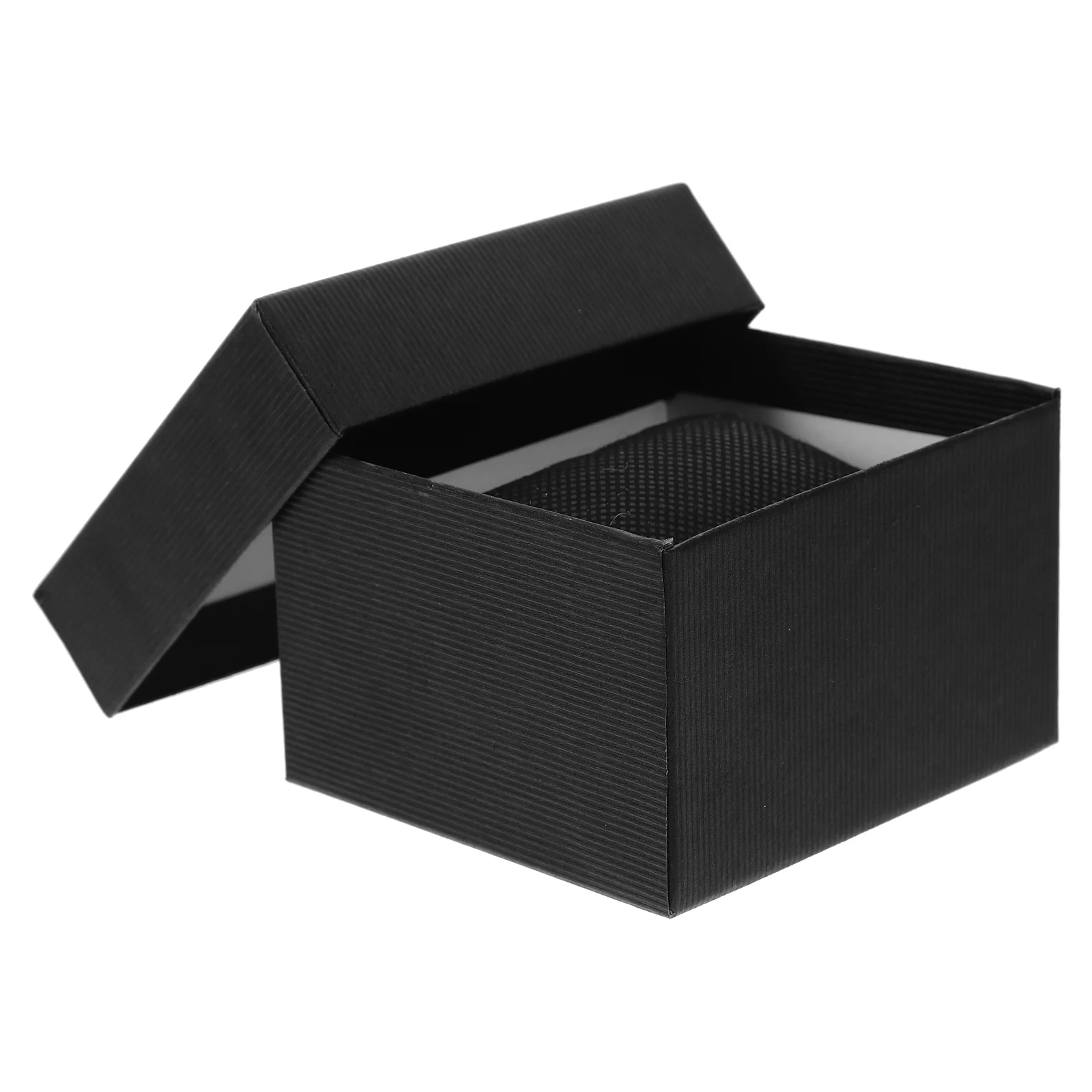 5 PCs Paper Gift Box Holder Sponge Cushion Watch Bracelet Storage Box Jewelry Gift Case (Black) paper watch case