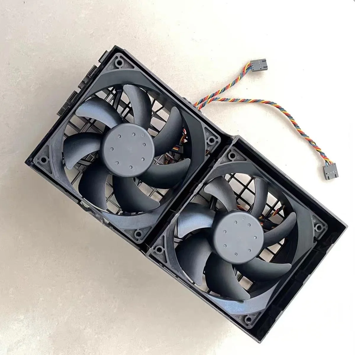 Original FOR Dell Precision T3500 T5500 HW856 CP232 0CP232 0HW856 WorkStation Front Dual Fan Cooling Assembly Dual Cooling Fan