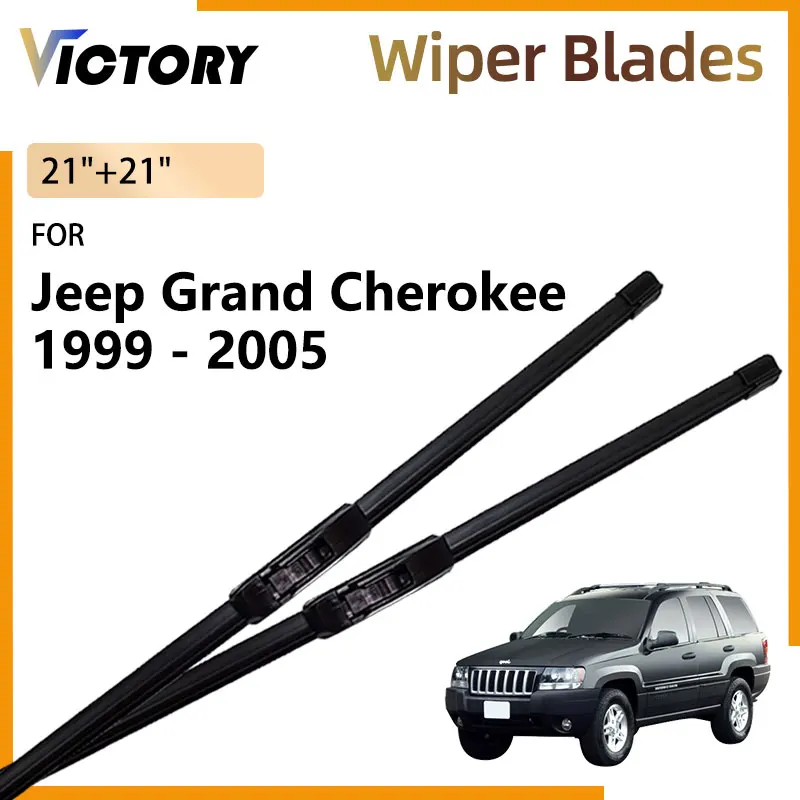 

For Jeep Grand Cherokee WG WJ MK1 1999 - 2005 2004 2003 2002 2001 2000 Car Front Wiper Blades Windshield Windscreen Window Brush