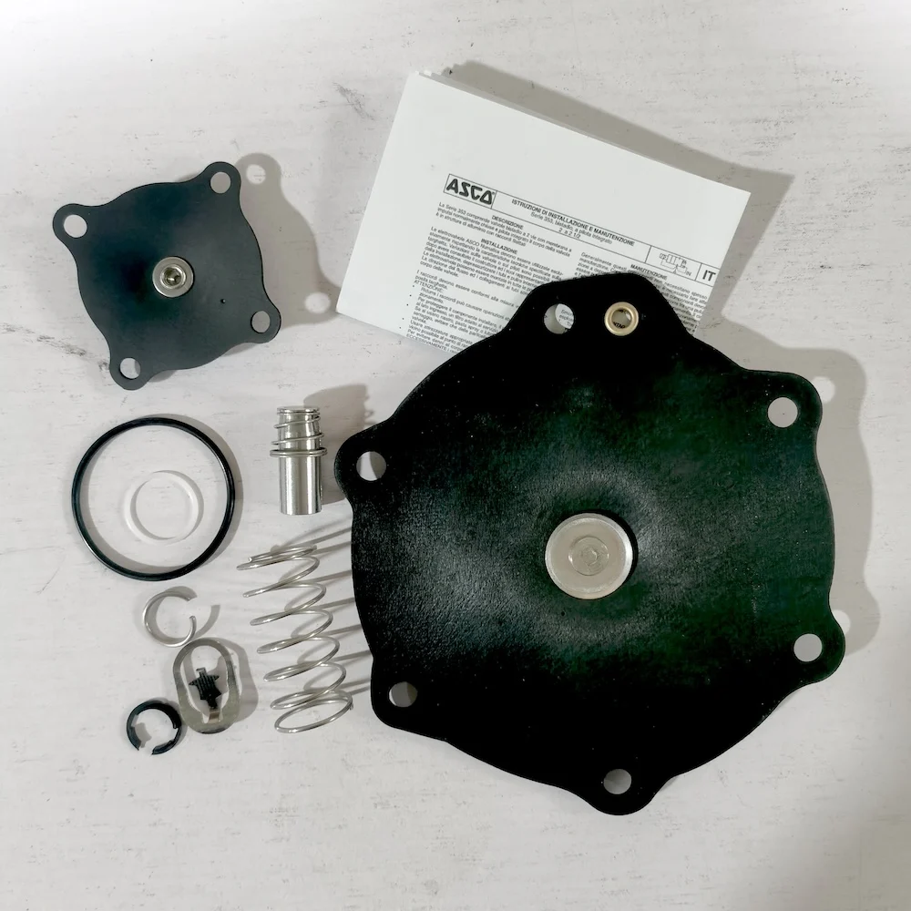 ASCO C140742 Diaphragm Service Kit O-ring Spring Iron Core Set Industrial Dust Removal Pulse Valve Maintenance Parts