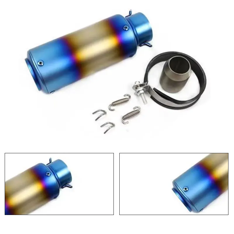 Universal 60mm motorcycle exhaust pipe stainless steel muffler for Z900 R3 R25 MT07 MT09 R1 Z400 Z650