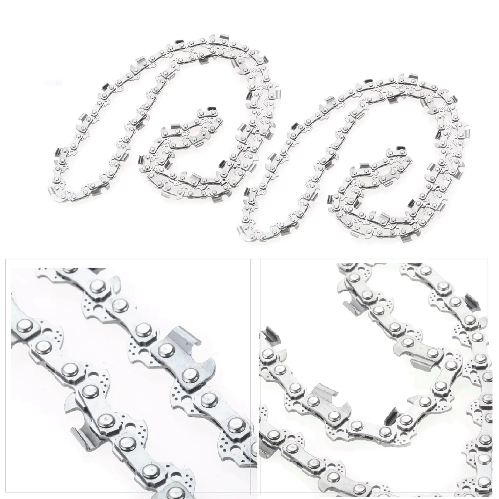 2Pcs 16-Inch Guide Bar 57 Drive Links Chainsaw Mill Chains Blade 3/8