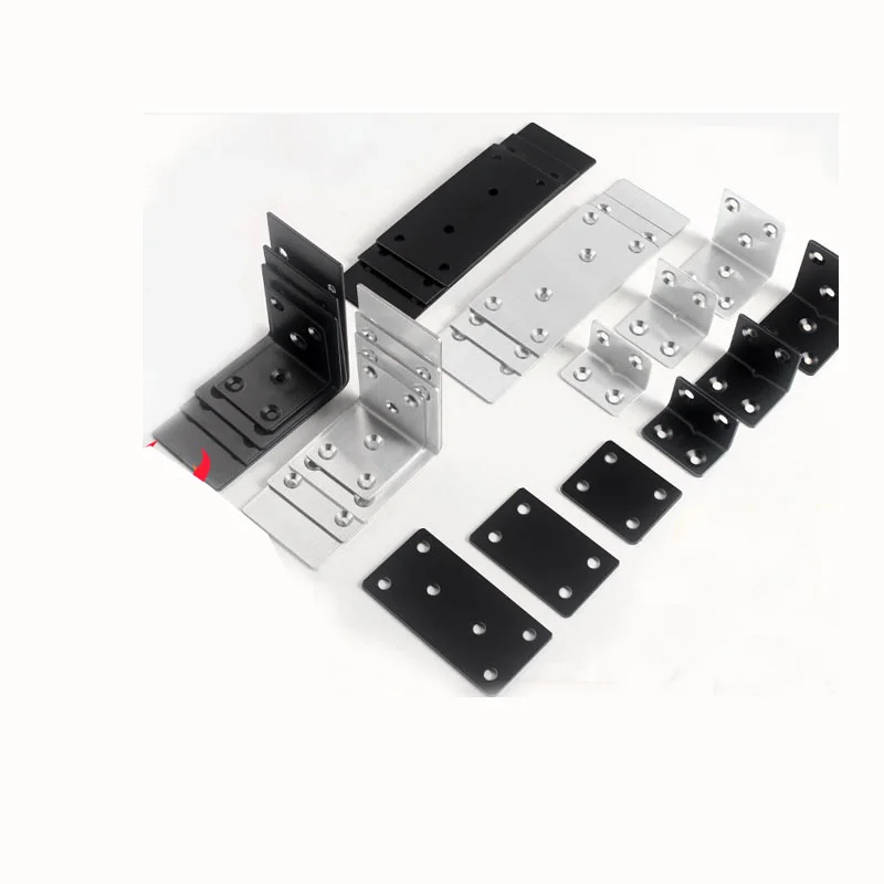 

90 Degree Stainless Steel Triangle Bracket Fixator Partition Hardware Accessories L-Shaped Angle Code for Home Improvement