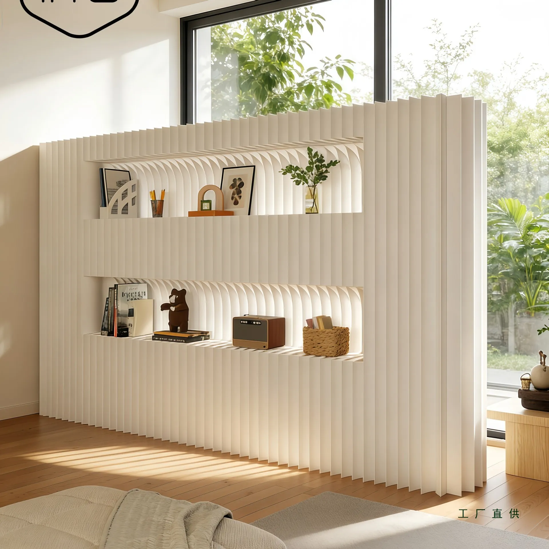 

Paper Screen Partition Movable False Wall Storage Booth Office Partition Screen Baffle New Partition Wall