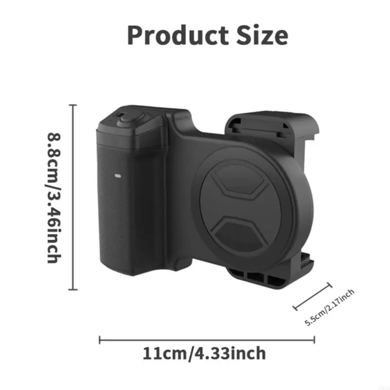 H052 Universal Smartphone Handle Grip dengan Bluetooth-Compatible untuk Vloggers