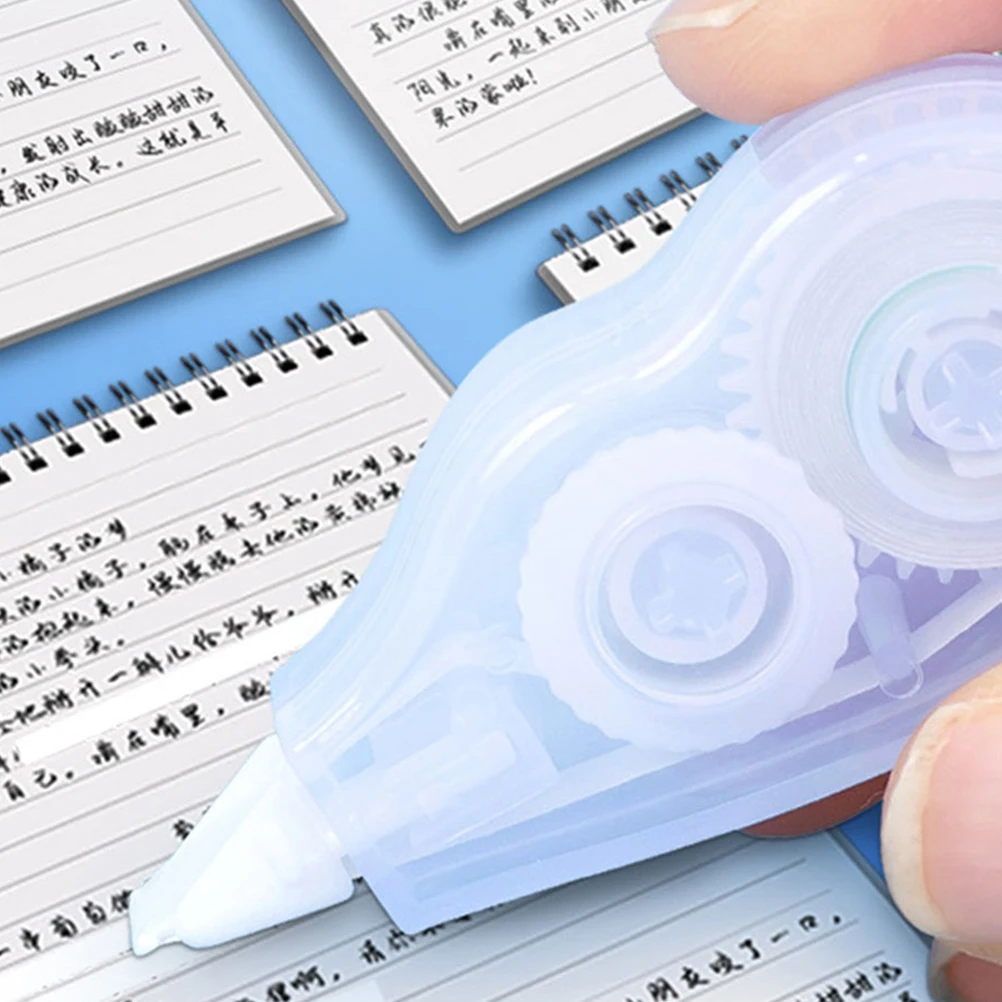 

6pcs Mini Tape Eraser For Instant Corrections Aesthetic Office School Supplies Portable Correction Applicator Transparent