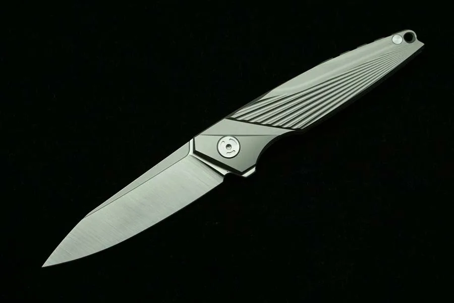LEMIFSHE L03 Cuchillo plegable táctico M390 titanio para camping - imagen 2
