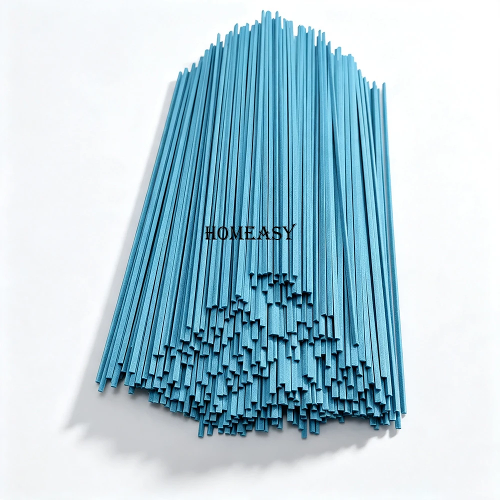 50Pcs Triangle Fiber Reed Diffuser Sticks Premium Aromatherapy Essential Oil Replacement Sticks For Home Hotel Office Fragrance