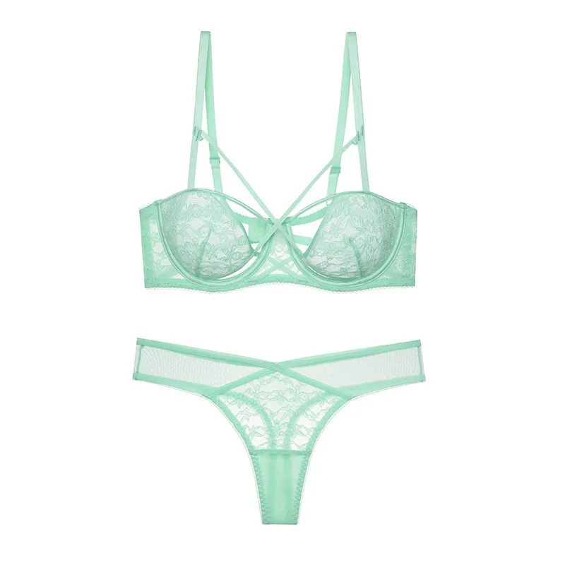 Victoria Soutien-gorge Push-up Petite Poitrine Ensemble Dentelle à Armatures Anti Affaissement  Séduisant eAttirante BANERDANNI
