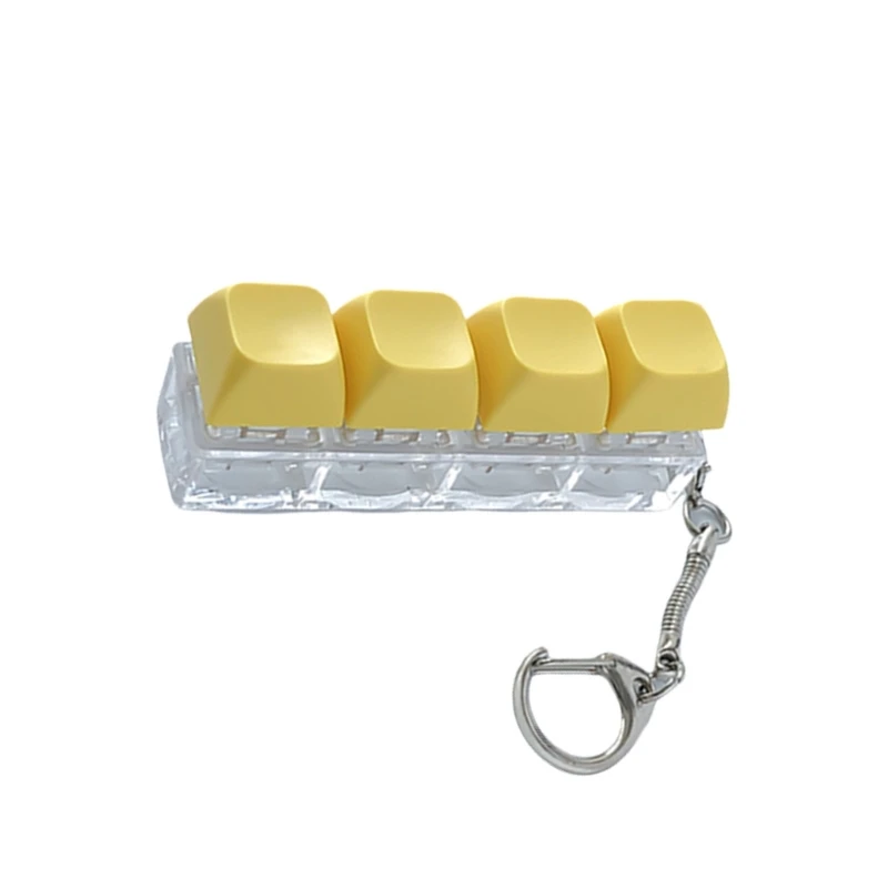 แบบพกพา 4 พลาสติก Keycap ความวิตกกังวลบรรเทาของเล่นสำหรับความเครียดบรรเทา Enhancement สำหรับเด็กและผู้ใหญ่ 15UB