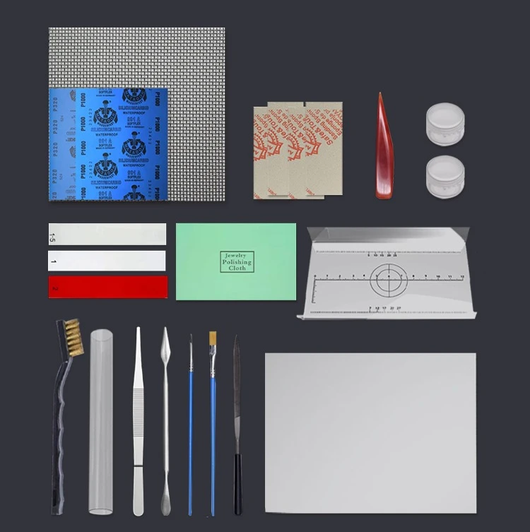 Silber Schmuck Herstellung Material Pack DIY Kreative Handgemachte Schmuck/Anhänger/Halskette/Paar Ring Silber Ton Werkzeug Kombination Sets – Detail 3