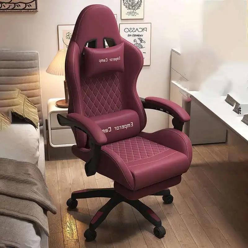 

Neck Pillow Comfortable Gaming Chair Armrest Feet Support Luxury Swivel Gaming Chair Ergonomic Relax Chaises Gaming Furniture