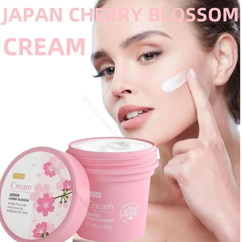 

akura Essence Creme Facial,Japão,Flor de Cereja,Hidratante,Melhorando a Secura e a Rugosidade,Cuidadoscoma Pele do Rosto, 40g