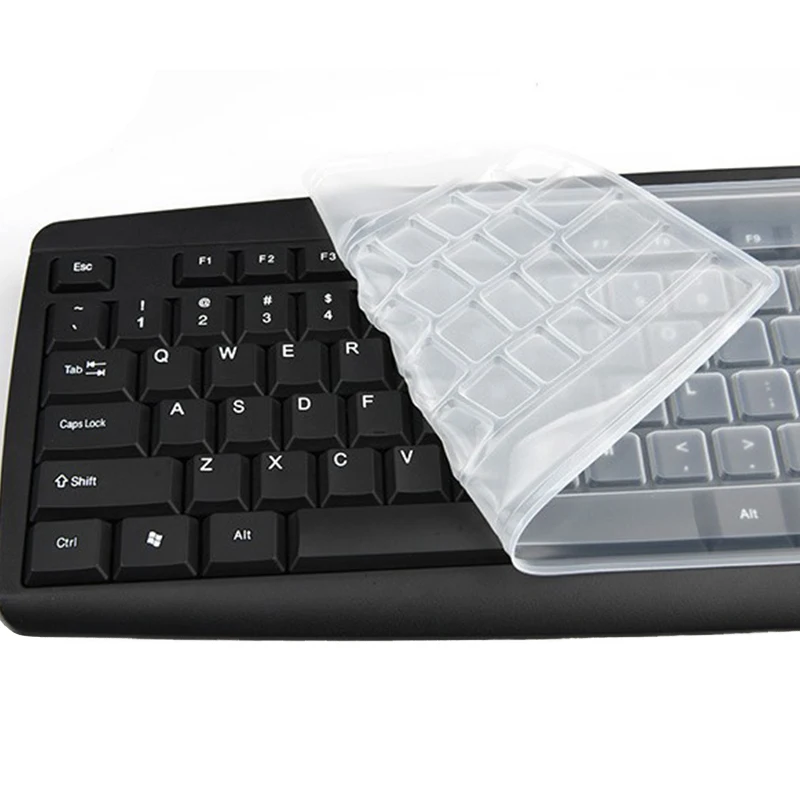 Universal Waterproof Dustproof Silicone Desktop Computer Keyboard Cover Skin Protector Film Cover Keyboard Film