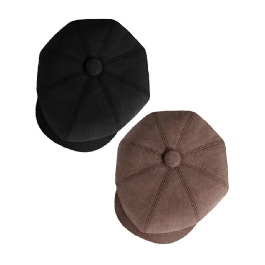

Newsboy Cap for Men, Irish Newsies Hat Classic 8 Panel Wool Blend for Old Man Cabbie Driving
