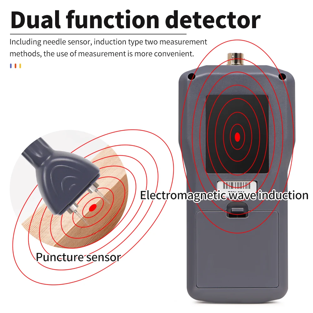 Digital Induction Moisture Meter Concrete Moisture Meter For Concrete Wood Paper Bamboo Carton Textile Hygrometer Detector
