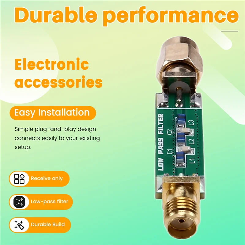 

-A02R 1Pcs 200Mhz LPF Low Pass Filter Low-Pass Filter Only For Receive FM, Aviation, V-Band Walkie-Talkie Signals