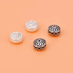 S925 Sterling Silver Vintage Play Beads Handmade DIY beaded material bracelet necklace accessories