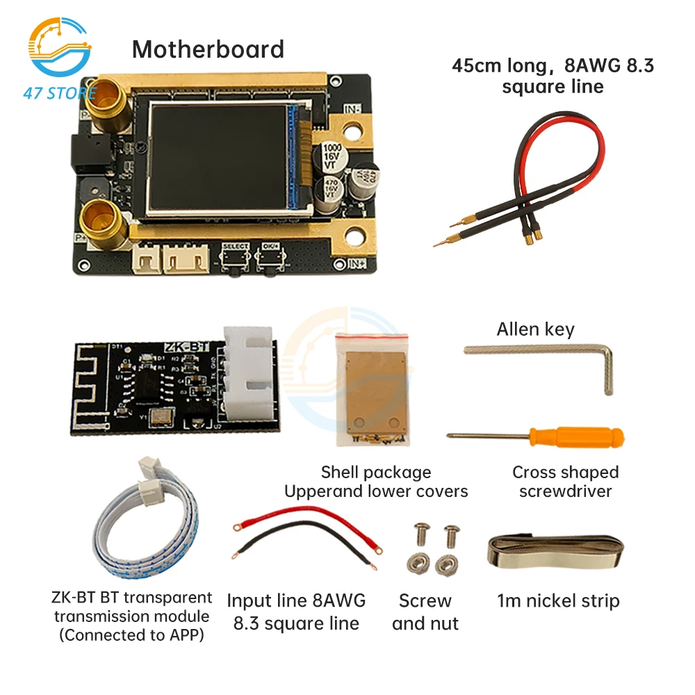 

DC5.4V-15 Mini Spot Welder Control Board Portable Spot Welding Machine Digital Display Adjustable Spot Welder for 18650 Battery