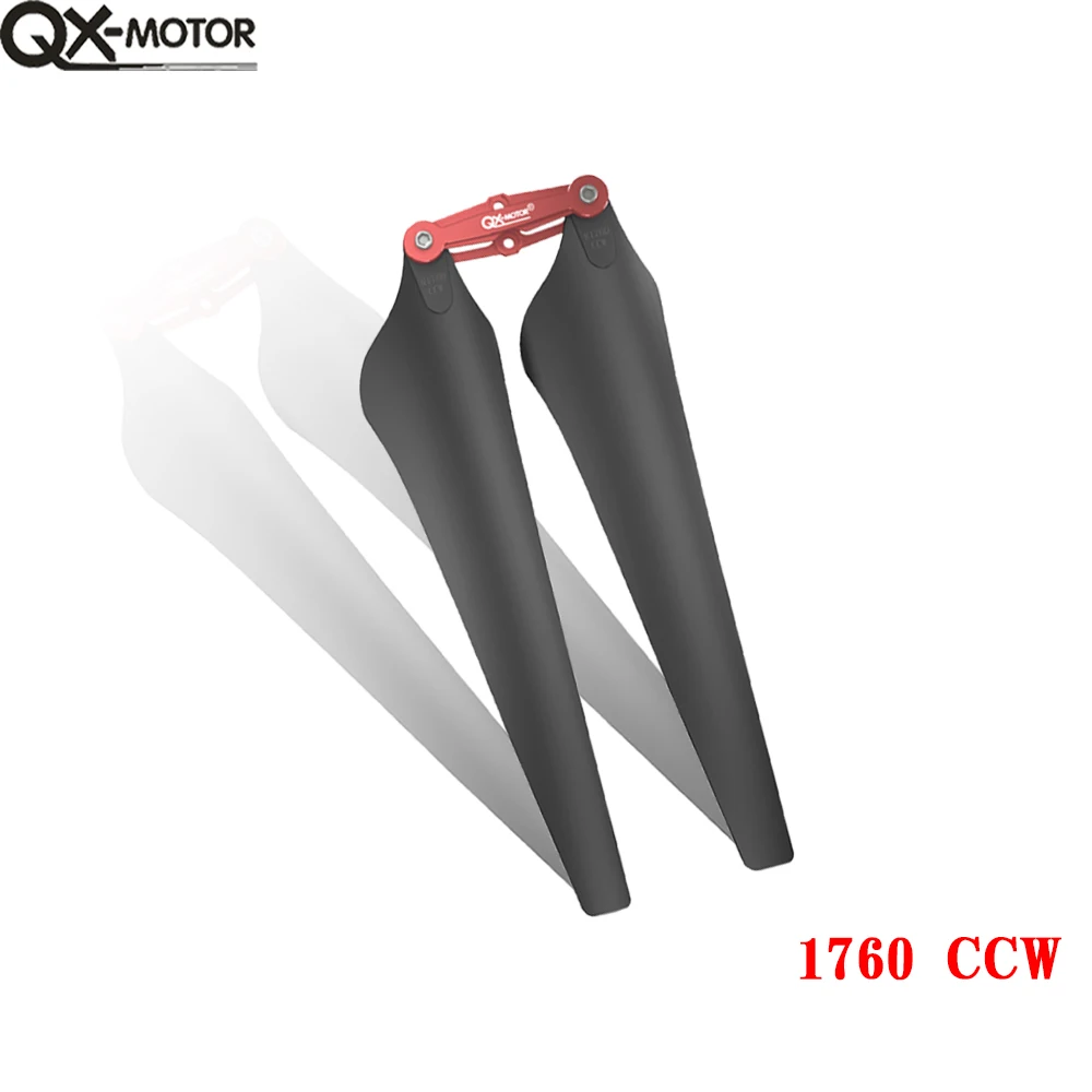 QX-MOTOR 1552 1760 15 polegadas 17 polegadas CW CCW Hélice de plástico carbono Adereços Lâminas para peças de brinquedo de controle remoto