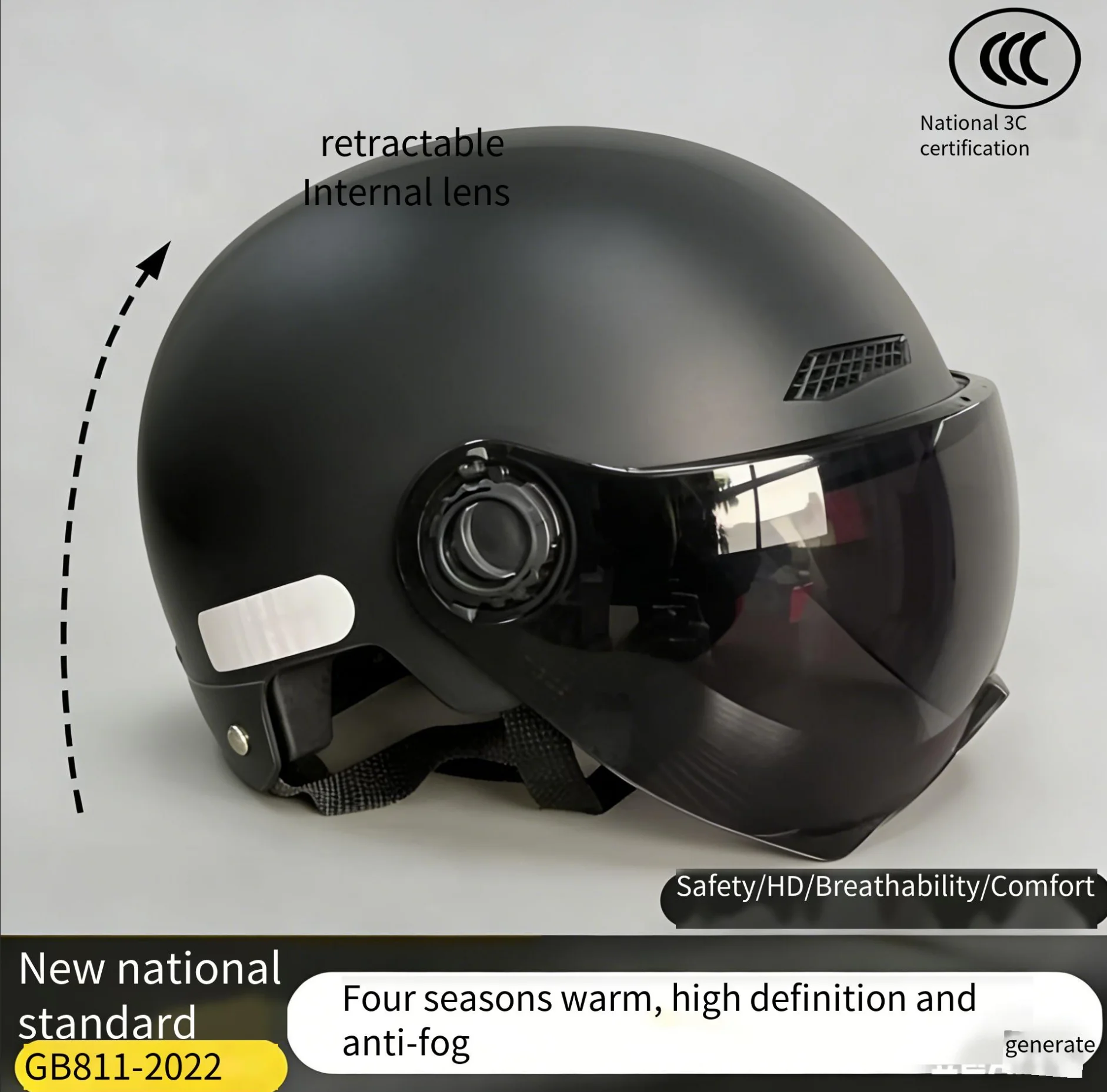 

2025 Helmet for Electric Bike Motorcycle Helmet Man Woman Half Helmet