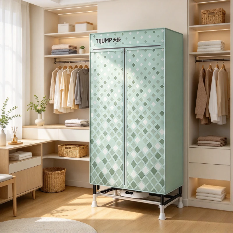 470L Large Capacity Clothes Dryer, Long Short Garment Wardrobe Cabinet with Fast Warm Air for Family Baby Clothes Home Laundry