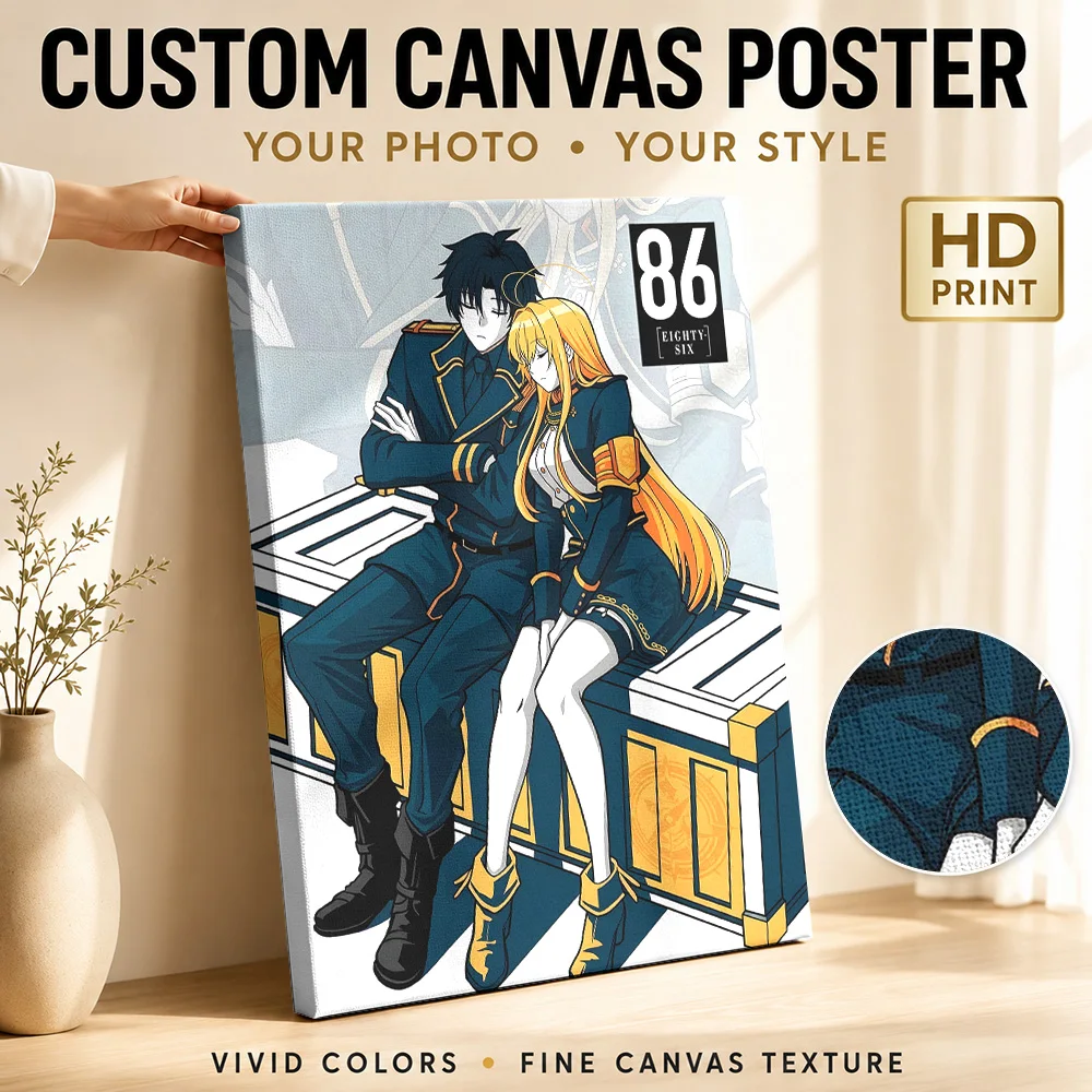 86 Eighty-Six Anime Character Illustration Canvas Poster Personalized Photo Gaming Anime Wall Paintings Decoration for Bedroom