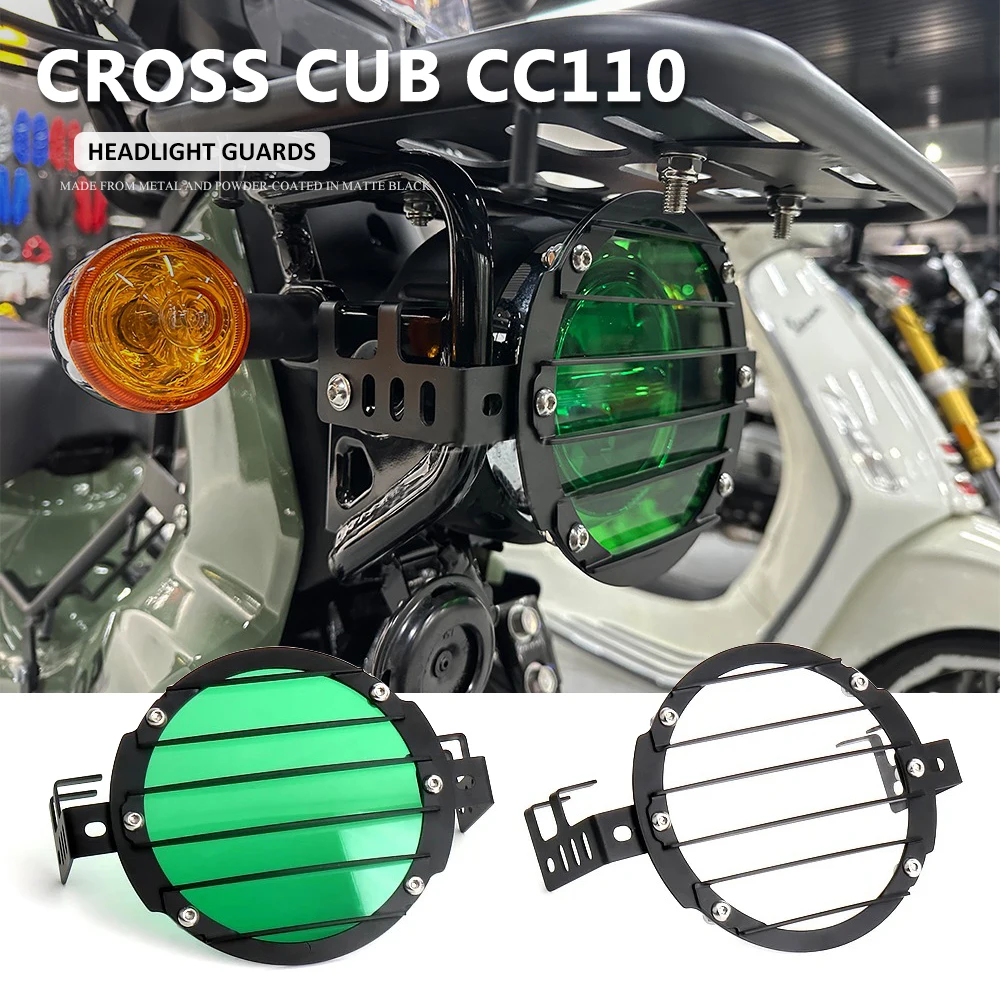 

Motorcycle Accessories For Cross Cub CC110 Headlight Grill Guard Headlamp Light Cover For Honda CROSS CUB CC 110 2023 2024